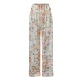 thumbnail image 5 of Lilgiuy Fashion Womens Casual Cotton Print Pants Straight Wide Leg Trousers Pants for Beach Vacation Travel, 5 of 5