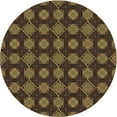 thumbnail image 1 of Ahgly Company Machine Washable Indoor Square Transitional Light Brown Area Rugs, 3' Square, 1 of 7