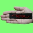 thumbnail image 2 of Tool Rock Band Patch Red Fear Inoculum Logo Embroidered Iron On, 2 of 2