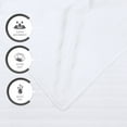 thumbnail image 3 of Everyday Home by Trident Quick Dry 6 Pc Bath Towel Set, 100% Cotton , lightweight,Soft, Absorbent, Bathroom Towels, 2 Bath 27"x54", 2 Hand 16"x28", 2 Washcloths 13"x13", White, 3 of 7