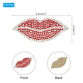 thumbnail image 2 of Parches de Labio de Piedras de Strass, 10 Pcs Parches de Aplique en Forma de Labio para Coser/Planchar, Parches de Brillo de Cristal para Zapatos, Ropa, Pantalones, Bolsas, Rojo, 2 of 5