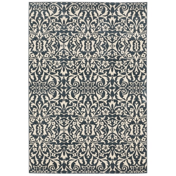 Sphinx Fiona Area Rug 5501B Blue Swirls Curls 7' 10" x 10' Rectangle