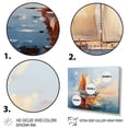 thumbnail image 3 of Designart "Boat Simplicity Regatta II" Boat Floater Framed Canvas Art Print, 3 of 7
