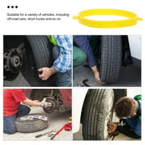 FUTUREORYY Car Tire Rim Stickers Rc Tire Mounting Tool Yellow Plastic 1Set