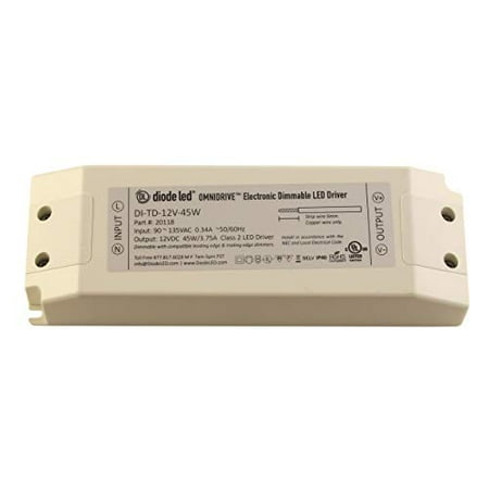 

Diode LED LO-PRO Junction Box and Driver Combo 12V OMNIDRIVE Electric Dimmable Driver 45W