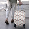 thumbnail image 3 of White Buffalo Skull Flower Pattern Luggage Cover Fashion Suitcase Cover Baggage Covers Fit 25-28 Inch Luggage (Go Travel), 3 of 5