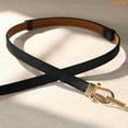 thumbnail image 5 of WHIPPY Women’s Skinny Leather Belts Adjustable Thin Waist Belts for Dresses Jeans 2 Pack, 5 of 7