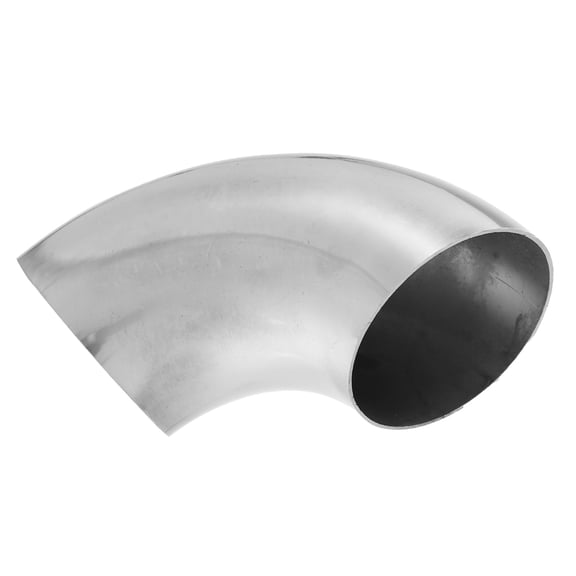 Unique Bargains 1 Pcs OD 2.35 Inch 90 Degree Mandrel Bend Elbow Exhaust Elbow Pipe for Car Stainless Steel Silver Tone