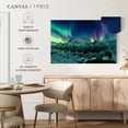 thumbnail image 5 of Elephant Stock Winter Creek Aurora Borealis Wall Art - Horizontal Canvas Wall Art - Living Room Wall Decor - Nature Canvas - Teal And Blue Decor - 24" x 16", 5 of 8