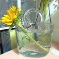 thumbnail image 5 of Handbag Shape Clear Vase,clear Bag Glass Flower Vase For Home Wedding Decor NDG, 5 of 5