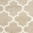 thumbnail image 3 of SAFAVIEH Montreal Lennart Geometric Quatrefoils Shag Area Rug, Beige/Ivory, 10' x 14', 3 of 7