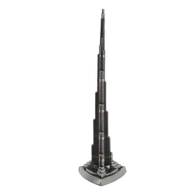 Alloy Burj Khalifa Tower Model Miniature Dubai Landmark Building Replica for Home Office Decor