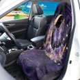 thumbnail image 3 of XYZCANDO 1 Pack Car Seat Towel Cover Sweatproof Waterproof, Compatible with Truck Seat Auto Interior Car Interior Terry Cloth Car Seat Covers(Purple Butterfly Rose Design), 3 of 7