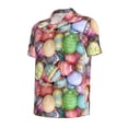 thumbnail image 2 of Balery Easter Eggs Printed Men’s Short Sleeve Polo Shirt, Midweight Men's Shirt,Golf Polo shirts -3X-Large, 2 of 9