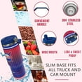 thumbnail image 3 of 30oz Stainless Steel Tumbler with Handle Classic City Design Leak Proof Insulated Cups Sports Coffee Travel Mug Collect Gifts for Fans (Blue red), 3 of 6