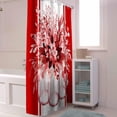 thumbnail image 5 of Eucalyptus Leaves Shower Curtain Red Eucalyptus Leaf Flower Shower Curtains for Bathroom Decor Vases Floral Shower Curtain Sets with Hooks Waterproof Fabric Bath Curtain Standard 72" X 72", 5 of 6