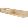 thumbnail image 2 of Nexera Slim Wall-Mounted Tv Stand Fits Tv's up to 72" with Storage Cabinet, Natural Blonde Oak, 2 of 9