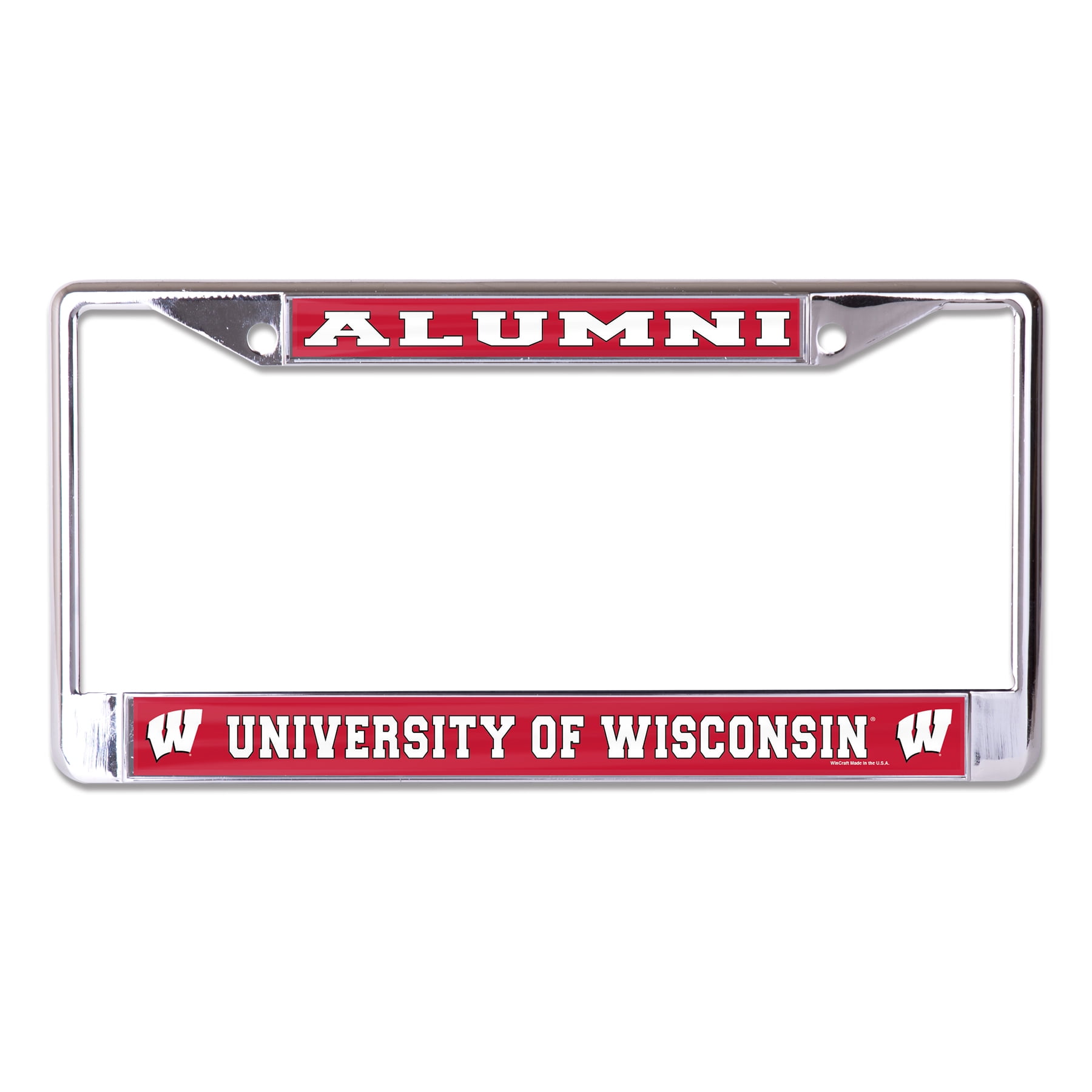 University of Wisconsin (Wisconsin Badgers) Alumni Chrome License Plate
