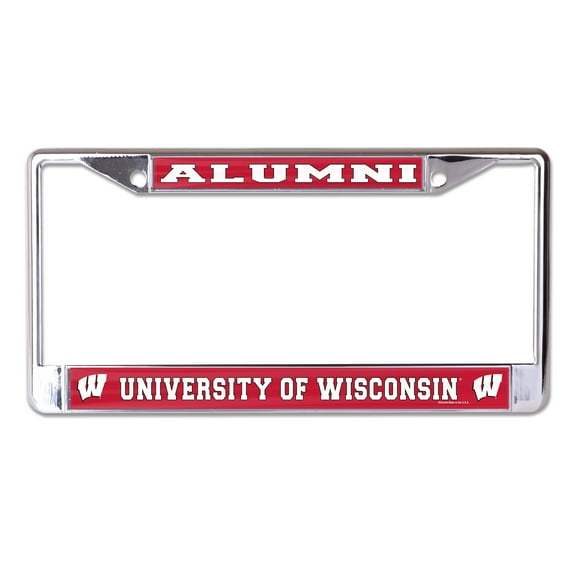 University of Wisconsin (Wisconsin Badgers) Alumni Chrome License Plate Frame