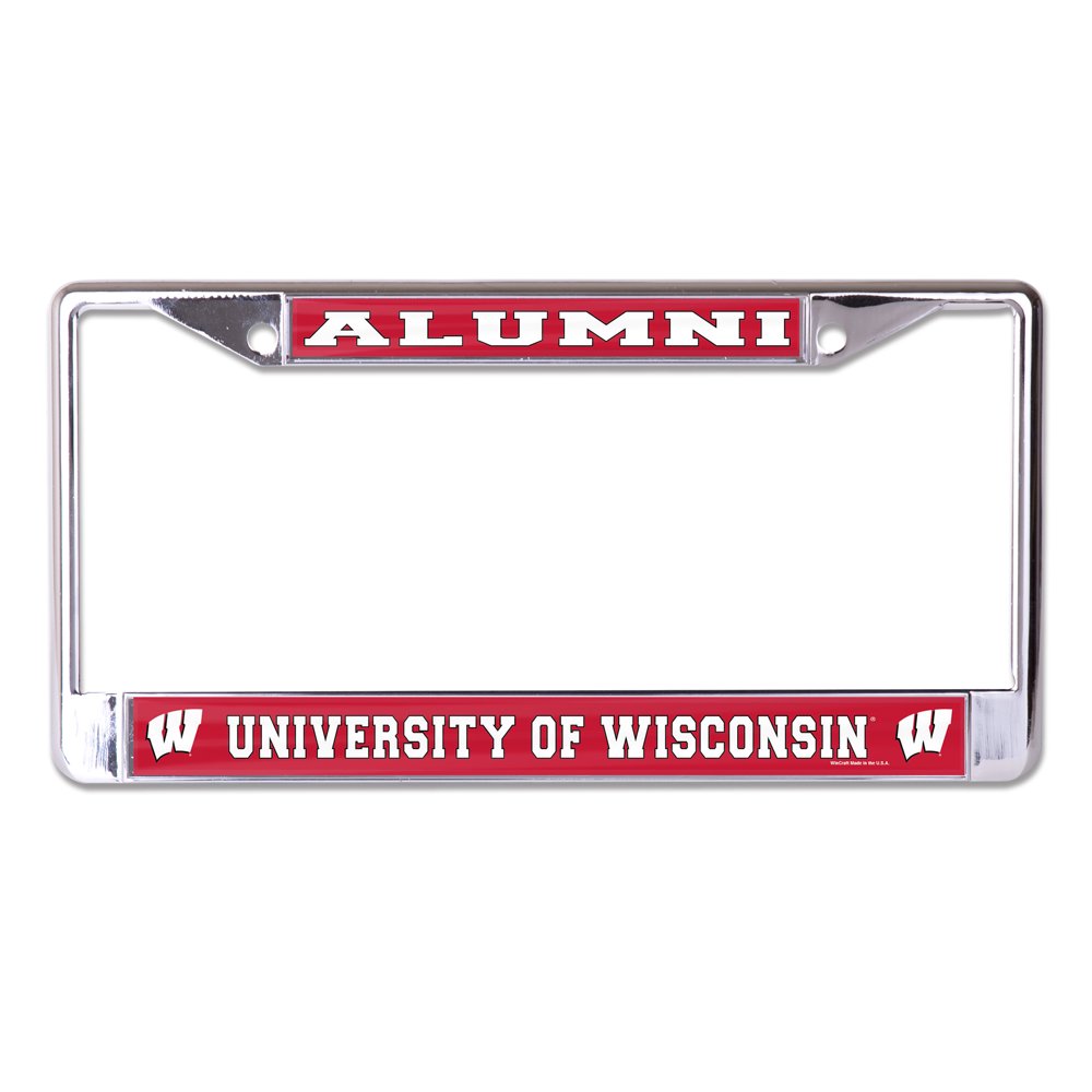 University of Wisconsin (Wisconsin Badgers) Alumni Chrome License Plate
