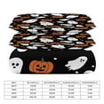 thumbnail image 2 of 3 Pcs Soft Bedding Set, Includes 1 Duvet Cover with Zipper And 2 Pillow Shams,Black Halloween Background with Pumpkin Twin(86"x70"), 2 of 8