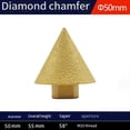 thumbnail image 2 of Brocas de Biselado de Diamante M14 de 50mm de Diámetro para Fresar Cortador de Azulejos Perforadora de Hormigón de Mármol, 2 of 5