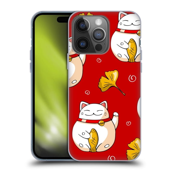 Head Case Designs Officially Licensed Haroulita Magick - Tarot - Mystical Lucky Cat Soft Gel Case Compatible with Apple iPhone 14 Pro