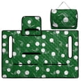 thumbnail image 3 of Xoenoiee Dark Green Golf Clubs Print Golf Cart Seat Cover Lightweight Cart Seat Cushion Cover Foldable Golf Blanket Golf Club Car Accessories for More 2-Person Seats Club Car, Easy to Install, 3 of 7