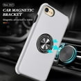 thumbnail image 5 of Case for iPhone 7 Plus iPhone 8 Plus,Dual Layer Hard Military Case with 360 Degree Ring Stand Silicone Bumper Shockproof Protective Case (Camera Protection) Magnetic Car Holder Cover-Silver, 5 of 14