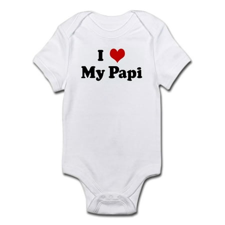 

CafePress - I Love My Papi Infant Bodysuit - Baby Light Bodysuit