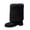 Black Boots, variant on hopeusnice Round Toe Faux Fur Lined Mid Calf Snow Boots Women Suede Warm Boots for Winter Black 36