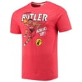 thumbnail image 2 of Men's Homage Jimmy Butler Red Miami Heat Comic Book Player Tri-Blend T-Shirt, 2 of 3