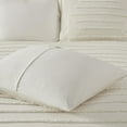 thumbnail image 3 of Gracie Mills Chenille Stripe Comforter Set 3 Piece Cotton GRACE-13359 Gray, 3 of 5