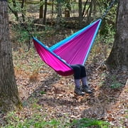 Algoma A41 2928LBP Hammock Traveler Camp with Straps, Blue & Purple