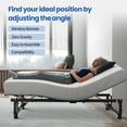 thumbnail image 5 of Aukfa Queen Adjustable Bed Frame, Electric Bed Base with Head & Foot Incline, Wireless Remote with Memory, Zero Clearance, Zero Gravity, Black, 5 of 9