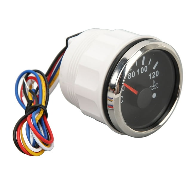 52MM Water Temperature Gauge With Colorful Backlight For RVs Yachts Fishing Boats