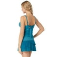 thumbnail image 2 of COCO REEF Charisma Tankini Top  Shirred Bandeau Swimsuit Top, Teal Cove, 36D Cup, 2 of 6