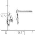thumbnail image 4 of 925 Sterling Silver Diamond Earrings, 4 of 11