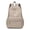 khaki, variant on Stylish Multi Pocket Nylon Backpack, Adjustable Strap, Travel backpack, for Daily Commute School Weekend Getaways Short Trip