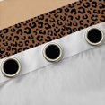 thumbnail image 4 of Manfei Zebra Cheetah Print Curtains Pack of 2 (42x84 Each), Geometric Stripe Curtains Blackout, Brown White Black Aesthetic Living Room Curtains for Girls, Luxury Home Decor, 4 of 6