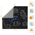 thumbnail image 3 of XMXT Microfiber Drying Mat for Kitchen Counter, Space Funny Line Illustration Absorbent Dish Drying Mats for Sink Dishes Rack Pad, 16 x 18 inches, 3 of 9