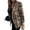 Dark Khaki, variant on Women Blazer Double-breasted Plaid Print Lapel Long Sleeves Thick Warm Cardigan Formal Business Winter Coat Female Clothes