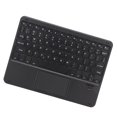 thumbnail image 2 of Funda para teclado inalámbrico BT, conexión magnética, carga USB C, teclado de tableta desmontable con panel táctil para IOS, color negro, 2 of 8