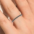 thumbnail image 4 of 0.37ct black diamond moissanite Wavelet 10k White Gold Wedding Band, 4 of 4