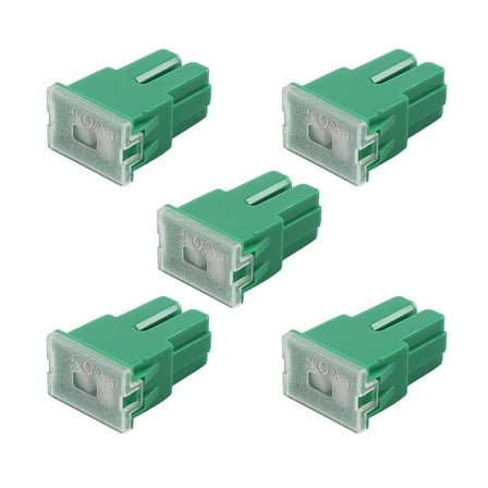 5 x Green 40A Female Plug in Blade PAL Fuse for Car