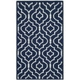 thumbnail image 4 of SAFAVIEH Dhurries Slater Geometric Runner Rug, Navy/Ivory, 2'6" x 12', 4 of 10