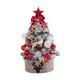 thumbnail image 1 of Árbol de Navidad artificial de 18 pulgadas con luces de cadena para mesa de comedor. Arco rojo, 1 of 9