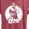 thumbnail image 3 of David Bowie - Bowie Distressed Circle - Women's Short Sleeve Graphic T-Shirt, 3 of 5