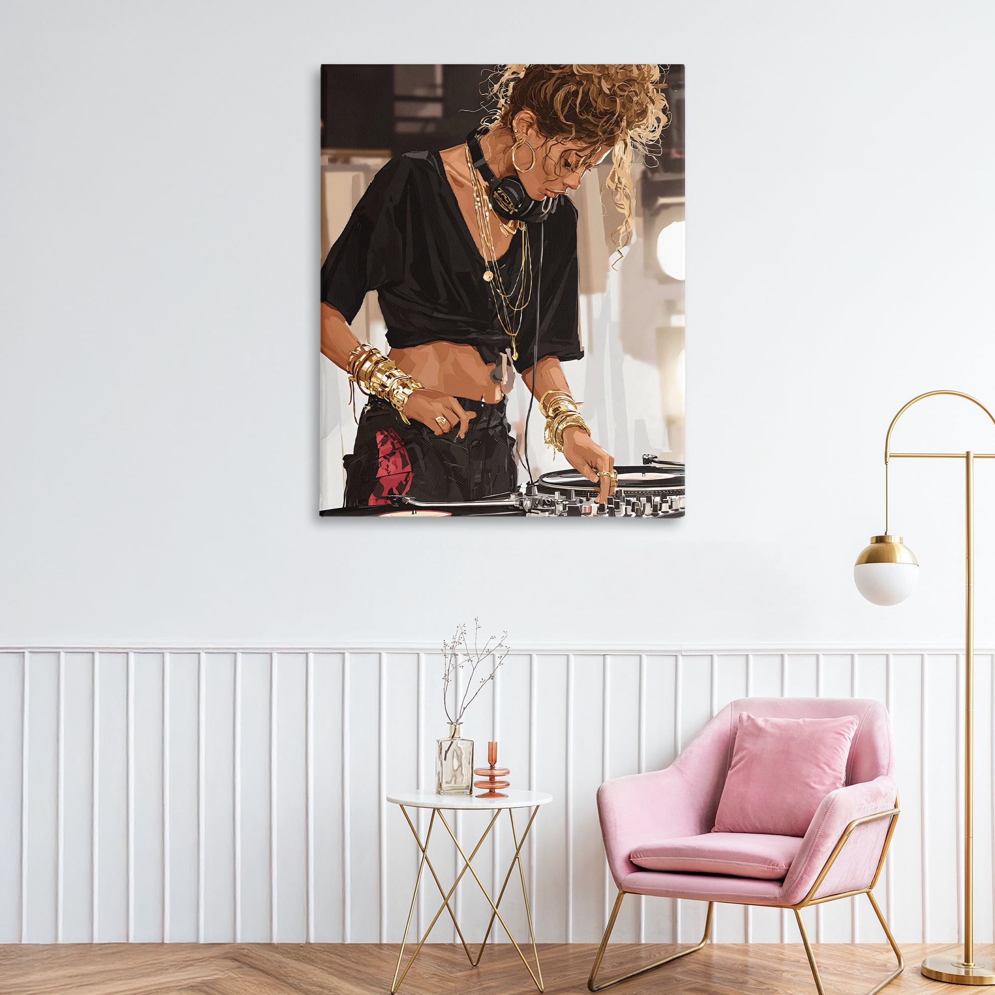 Stupell Industries Speaking Through Music DJ Canvas Wall Art, design by Franklyn Gregory