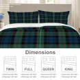 thumbnail image 3 of Juego de fundas de edredón BaoNews Buffalo Plaid Tartan, tamaño doble, 3 unidades, 3 of 4